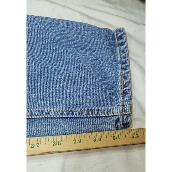 VTG 2002 Levi's 550 relaxed fit Jeans 6 Miss Long 25x32 tapered leg denim levis - Picture 7 of 11